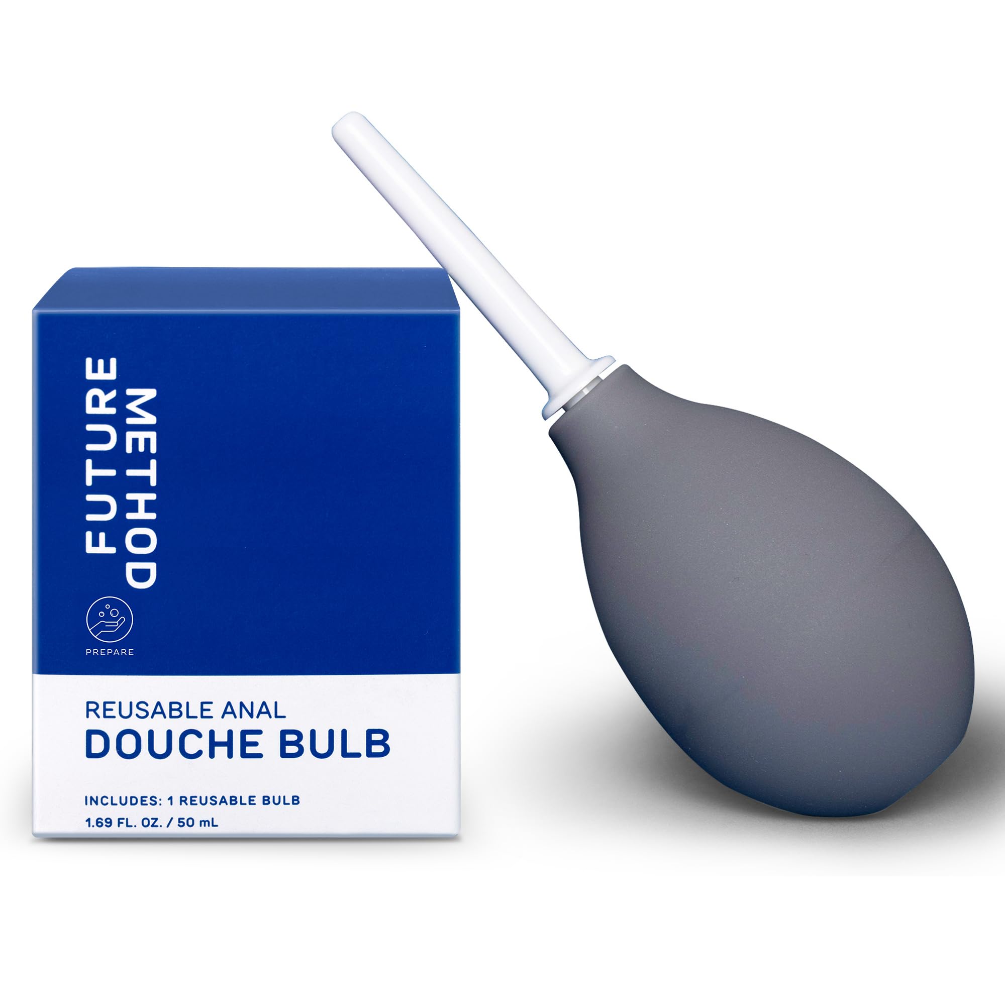 FUTURE METHOD pera enema frontal muestra tamaño compacto y control