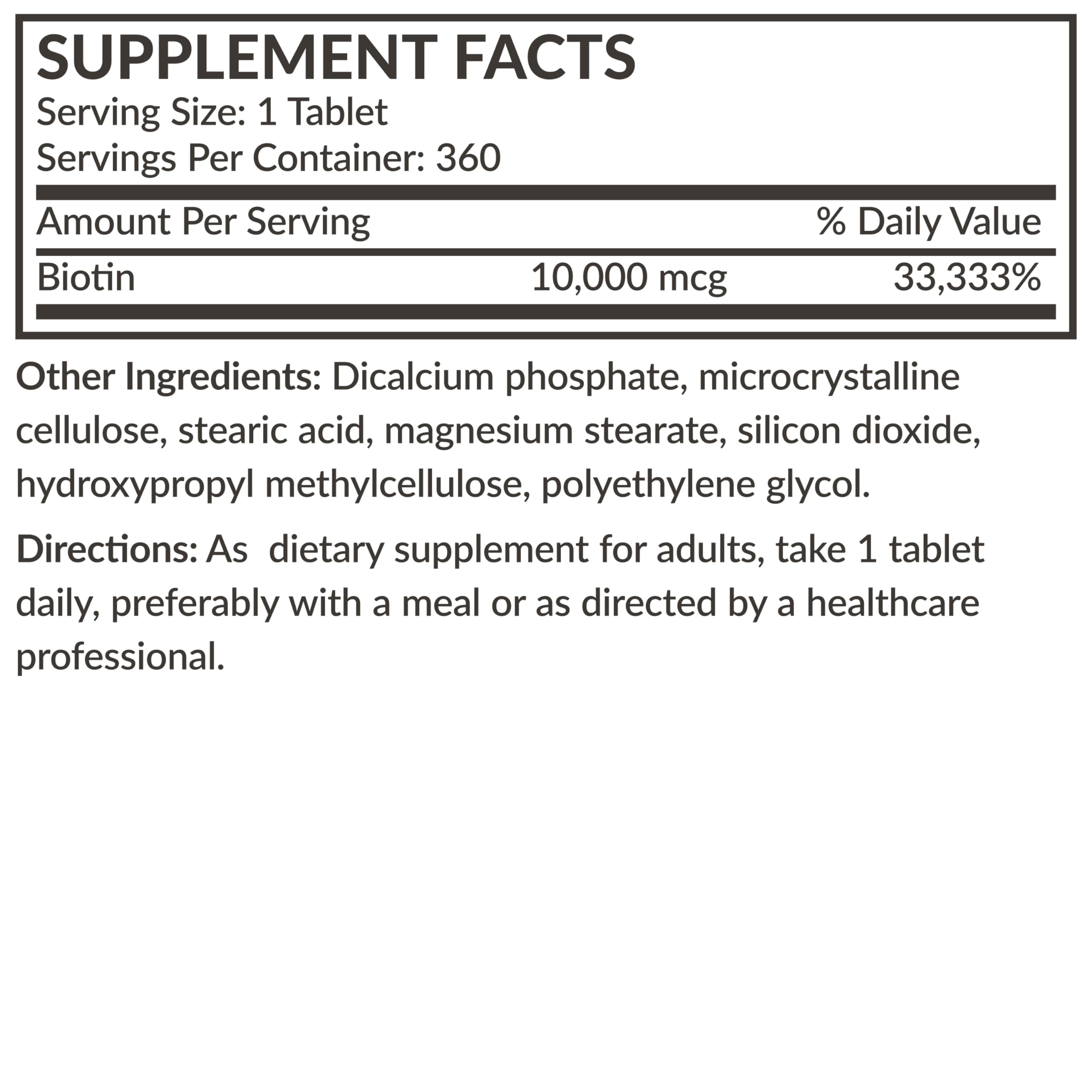 Botella de Futurebiotics Biotin en ambiente de cocina señalando uso cotidiano y almacenaje