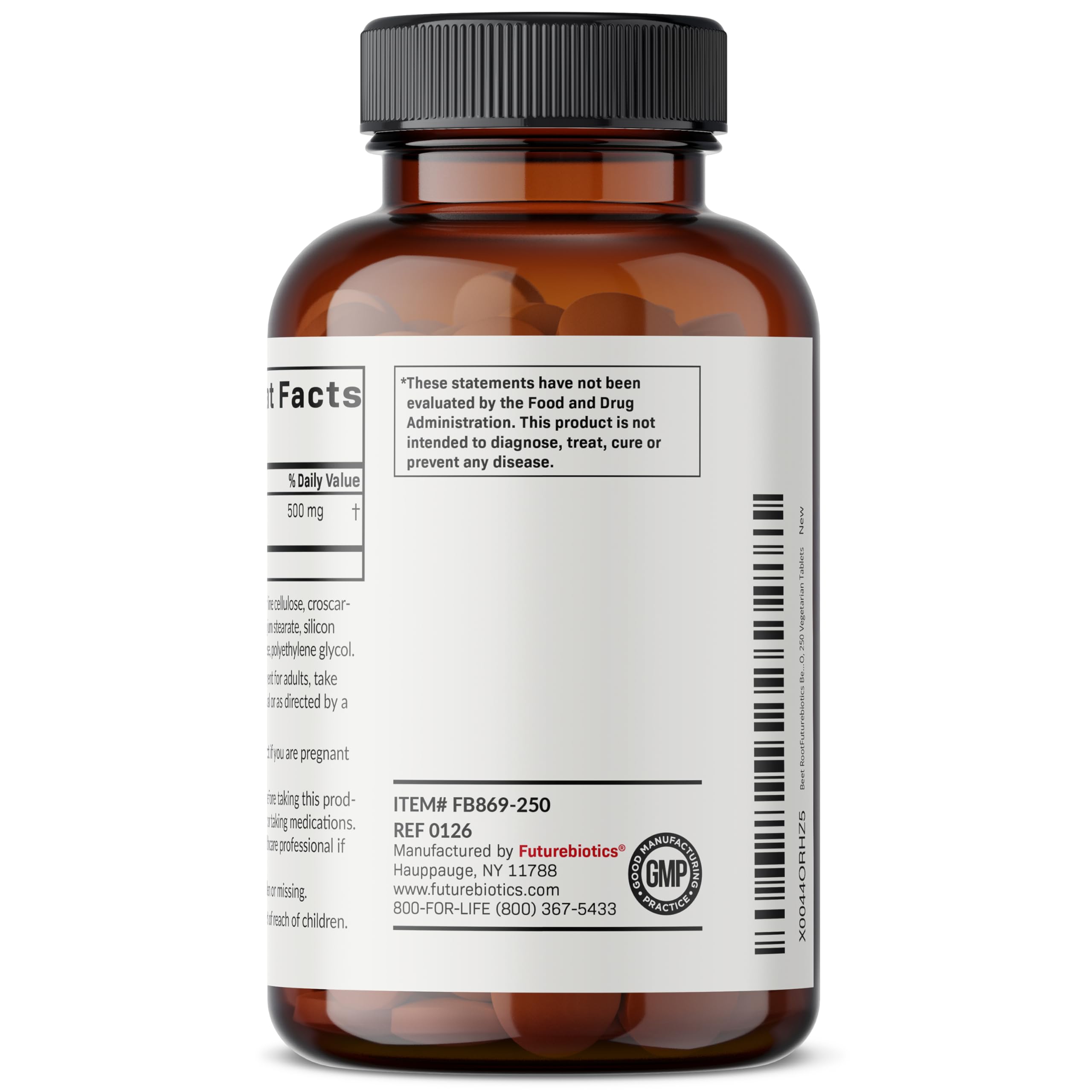 Futurebiotics frasco en cocina junto a alimentos, suposición de uso diario