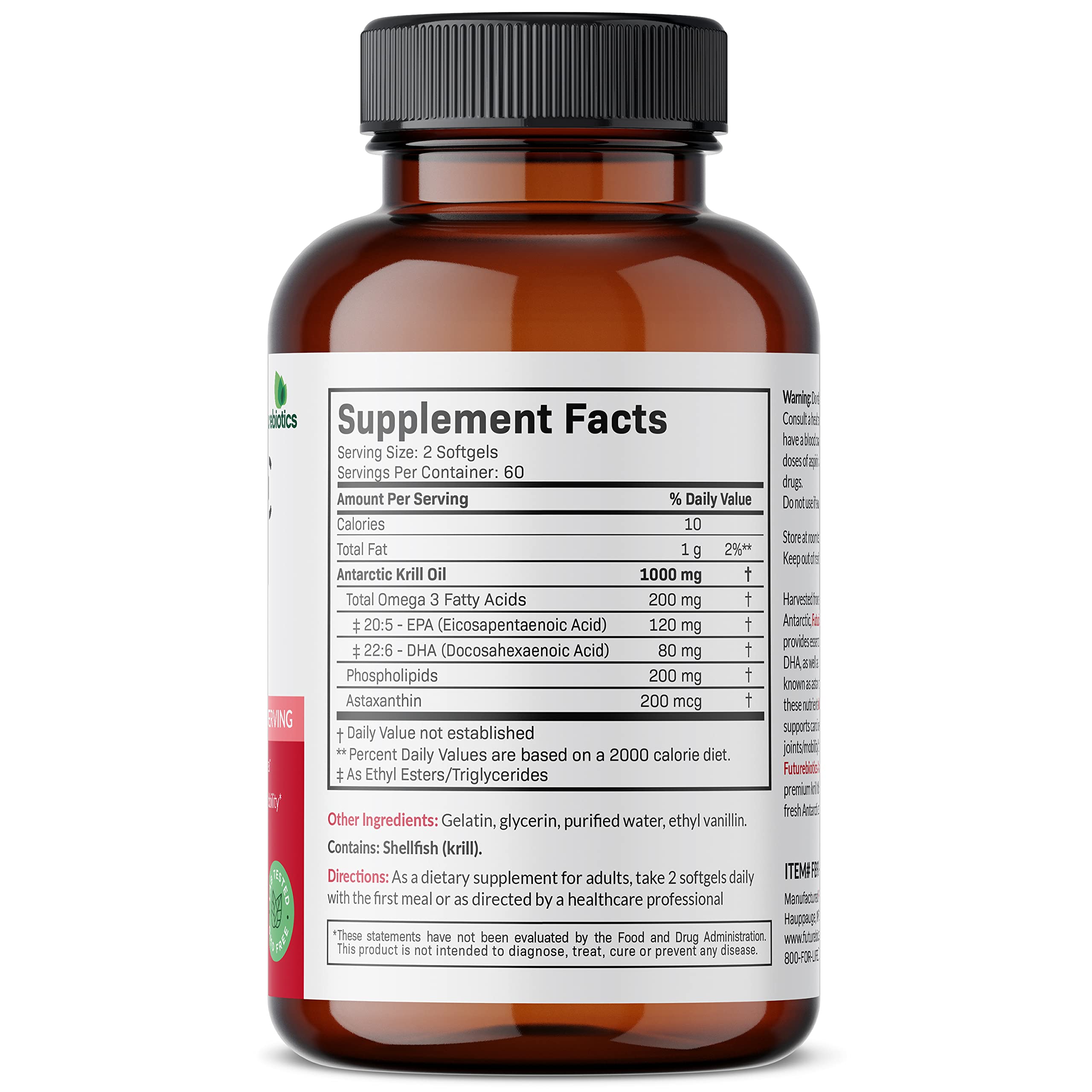 Futurebiotics softgels detalle de textura para fácil deglución