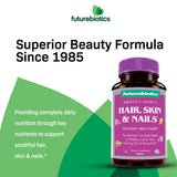 Futurebiotics tableta en la palma para entender tamaño y dosificación