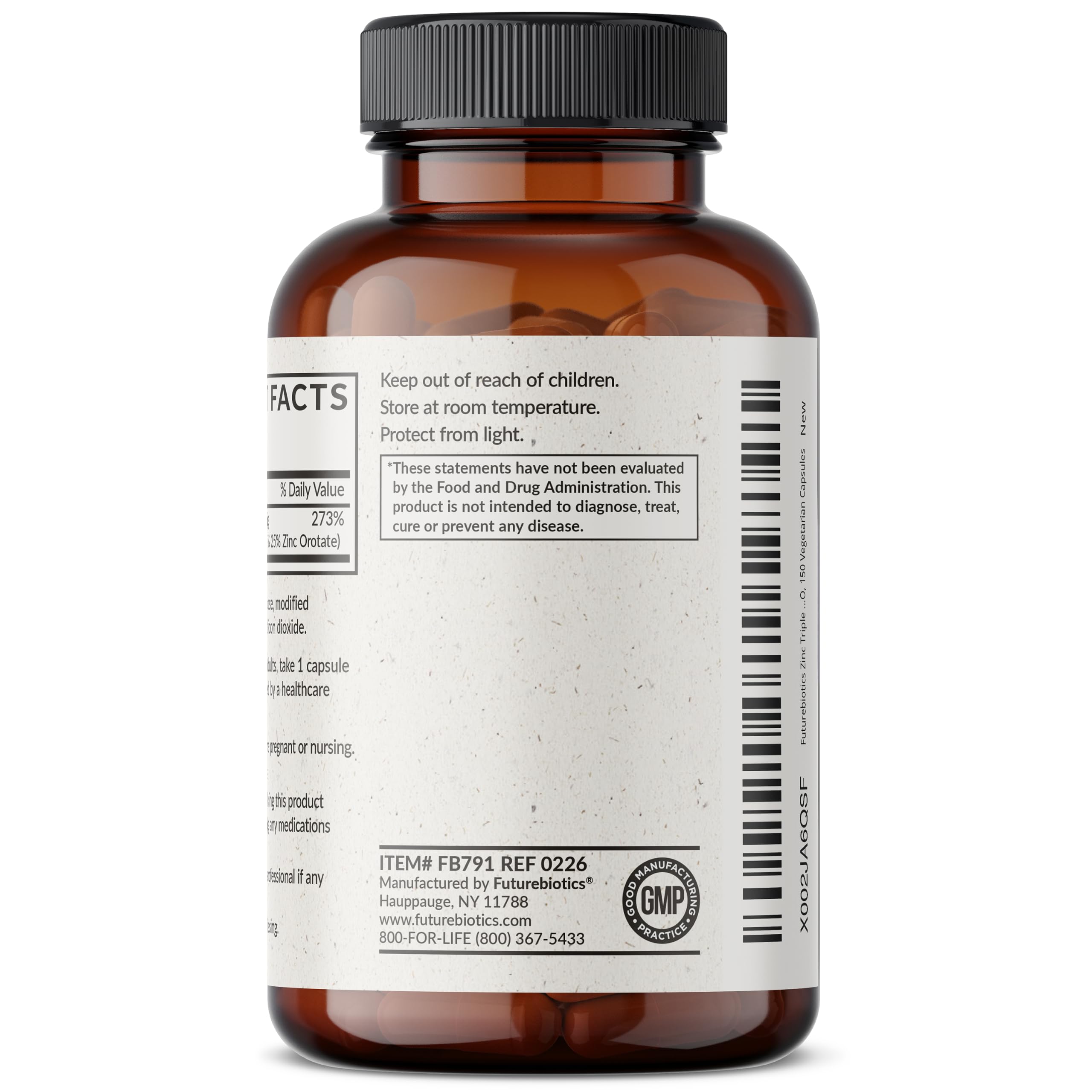 Futurebiotics sello de fábrica FDA GMP garantizando calidad