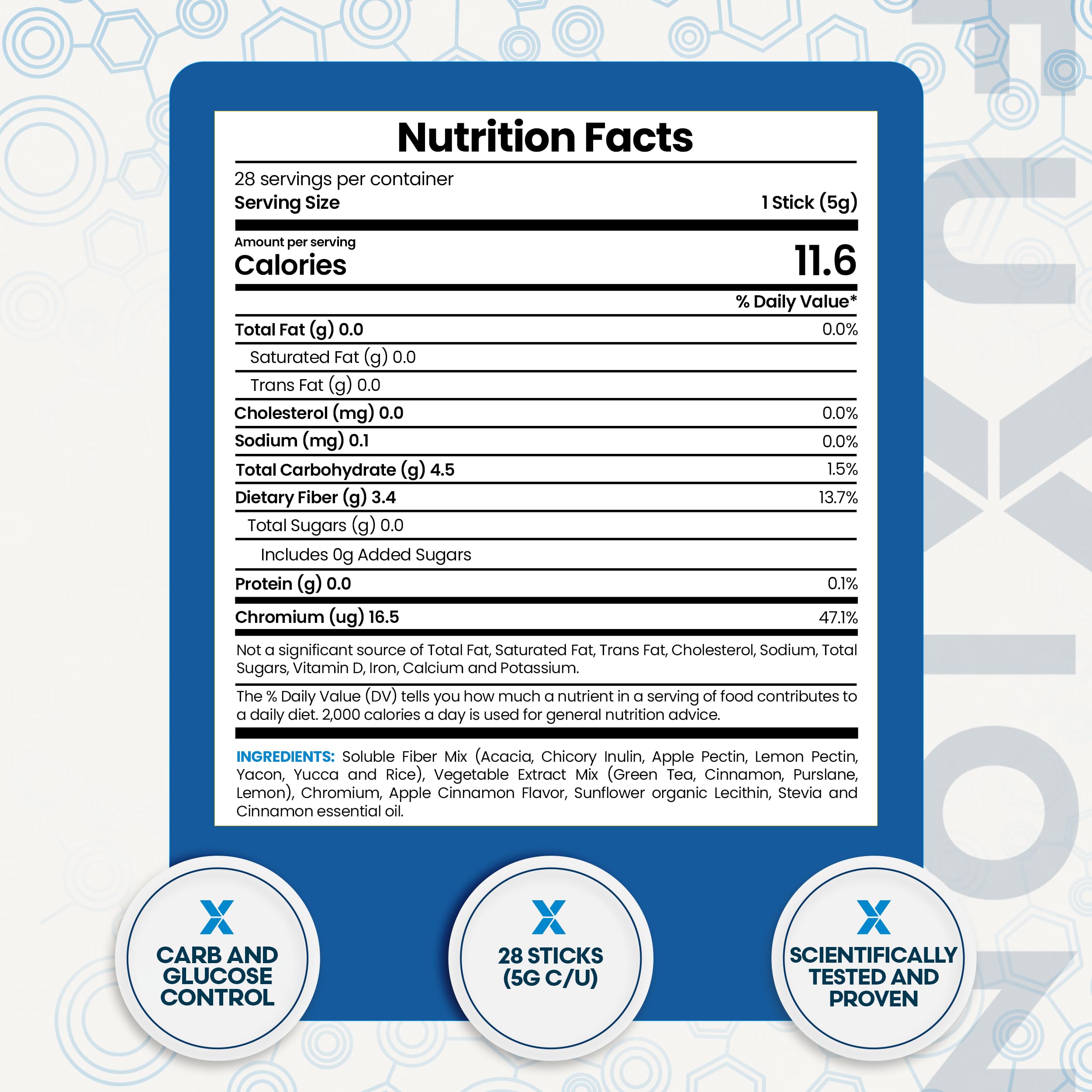 FuXion NoCarb-T comparación de tamaño con una mano para referencia práctica
