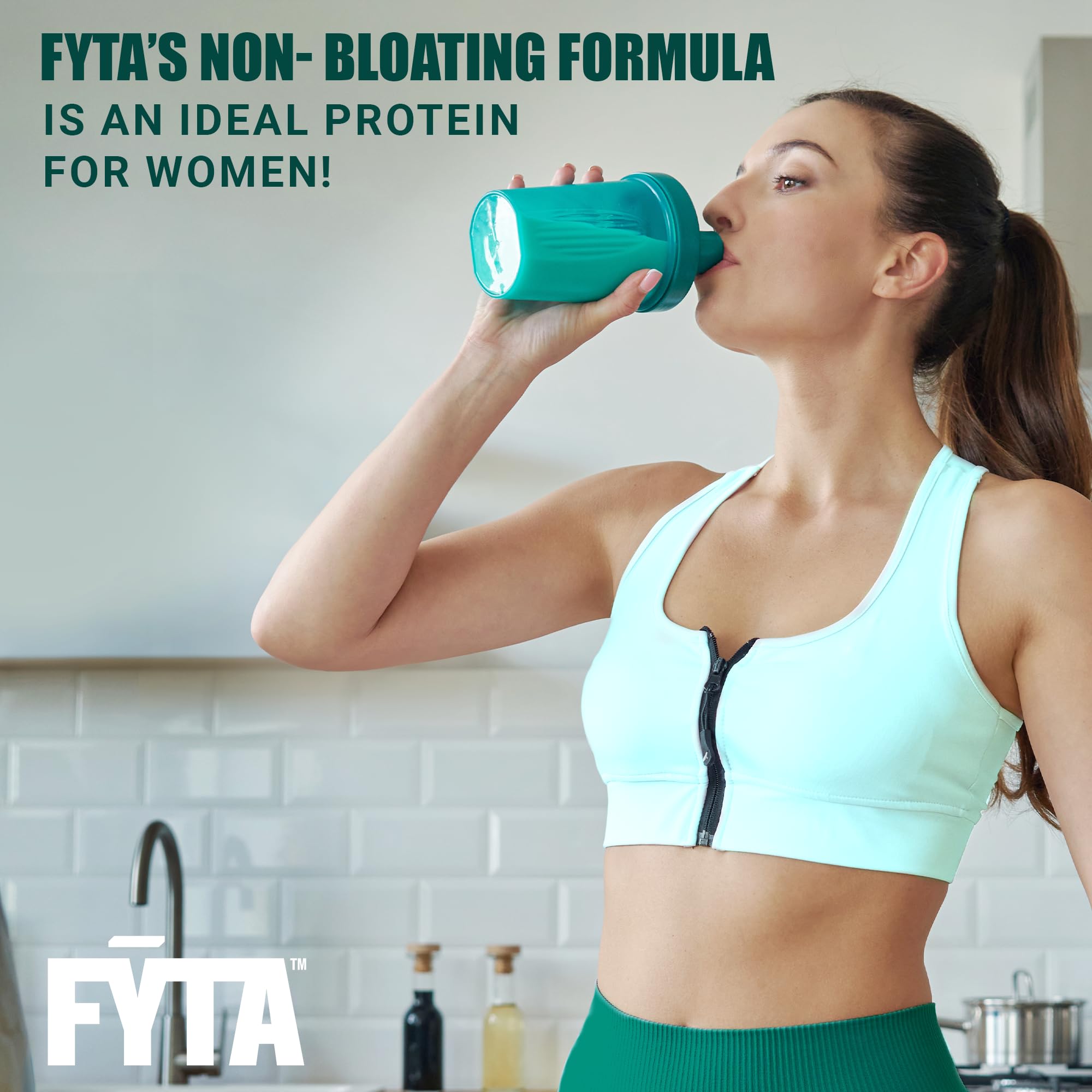 FYTA cucharada con porción, control fácil de la cantidad de proteína