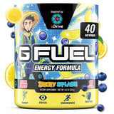 G Fuel envase frontal blueberry & lemonade mostrando diseño y porciones