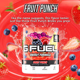 G Fuel comparación de tamaño en mano para visualizar porciones