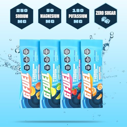 G Fuel cuatro sobres de sabores diferentes para variedad y conveniencia