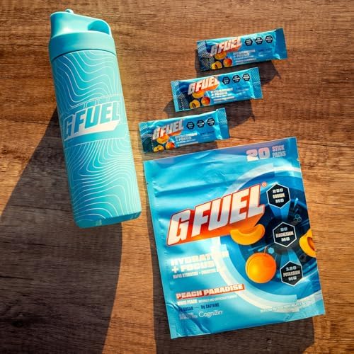 G Fuel etiqueta con información de electrolitos y Cognizin visible
