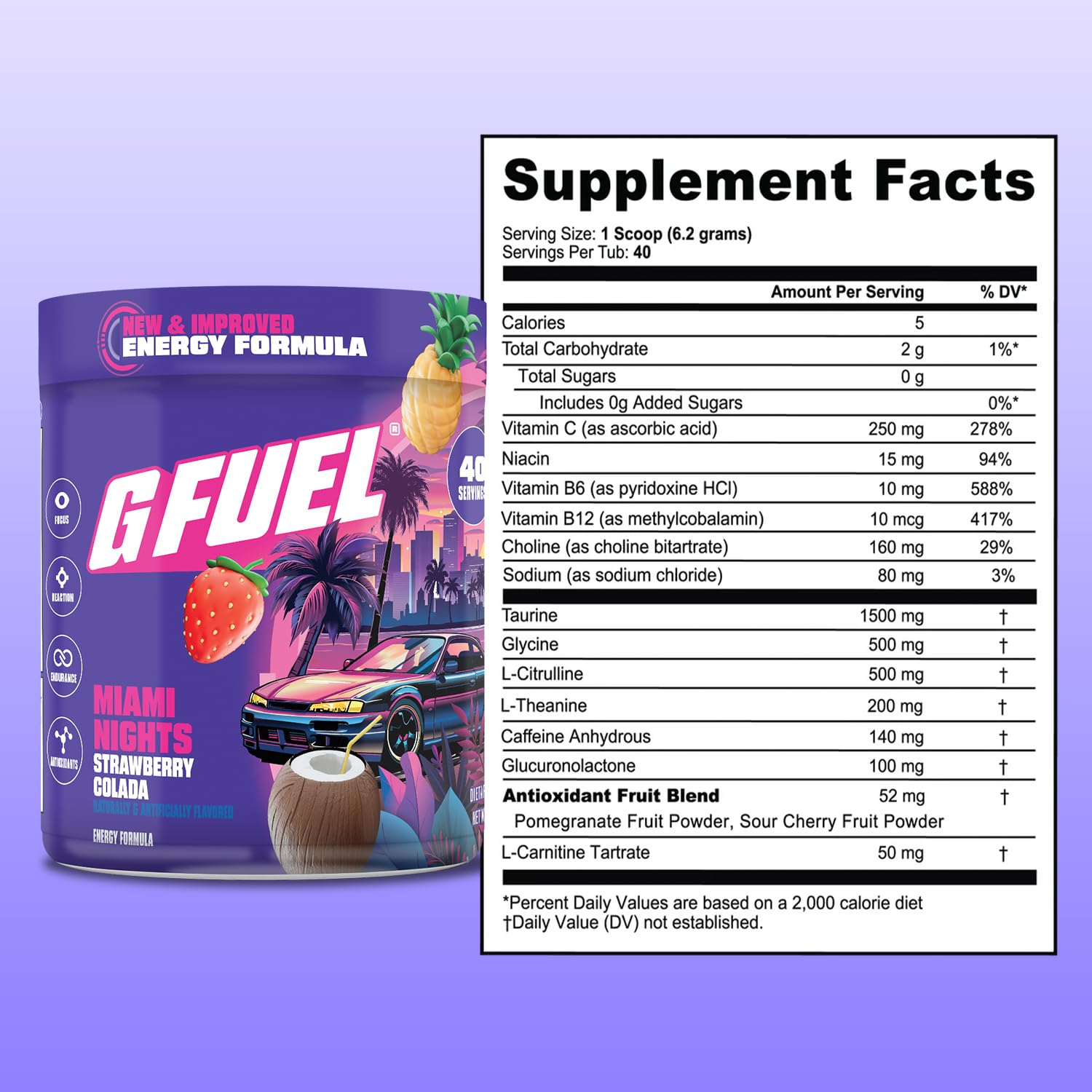 G Fuel en gimnasio junto a equipo, energía pre-entrenamiento sin azúcar