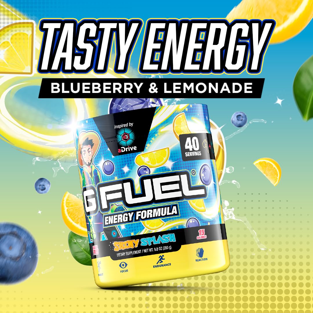 G Fuel envase junto a mano para comparar tamaño y control de porciones