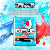 Cuchara dosificadora con polvo G Fuel Snow Cone lista para mezclar