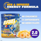 G Fuel polvo textura fina resaltando solubilidad y mezcla rápida