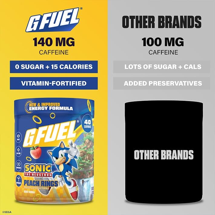 G Fuel vaso mezclado listo para beber con beneficio de enfoque