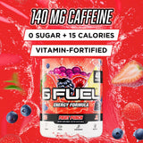 G Fuel primer plano del polvo con textura fina para mezcla rápida