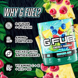 G Fuel bote en mano para comparar tamaño y porciones disponibles