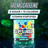 G Fuel textura del polvo en cucharada, muestra solubilidad rápida