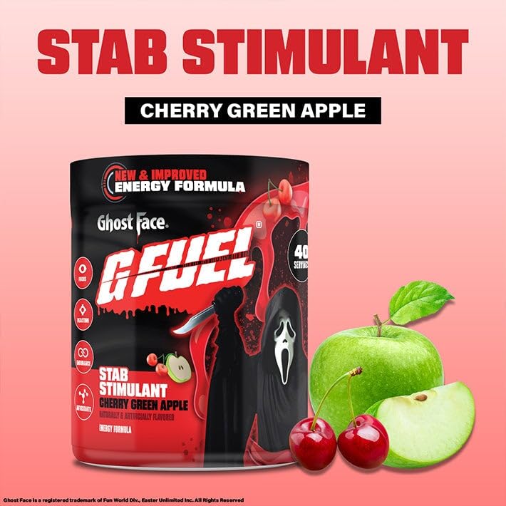 G Fuel bebida preparada en vaso con hielo refrescante antes de jugar