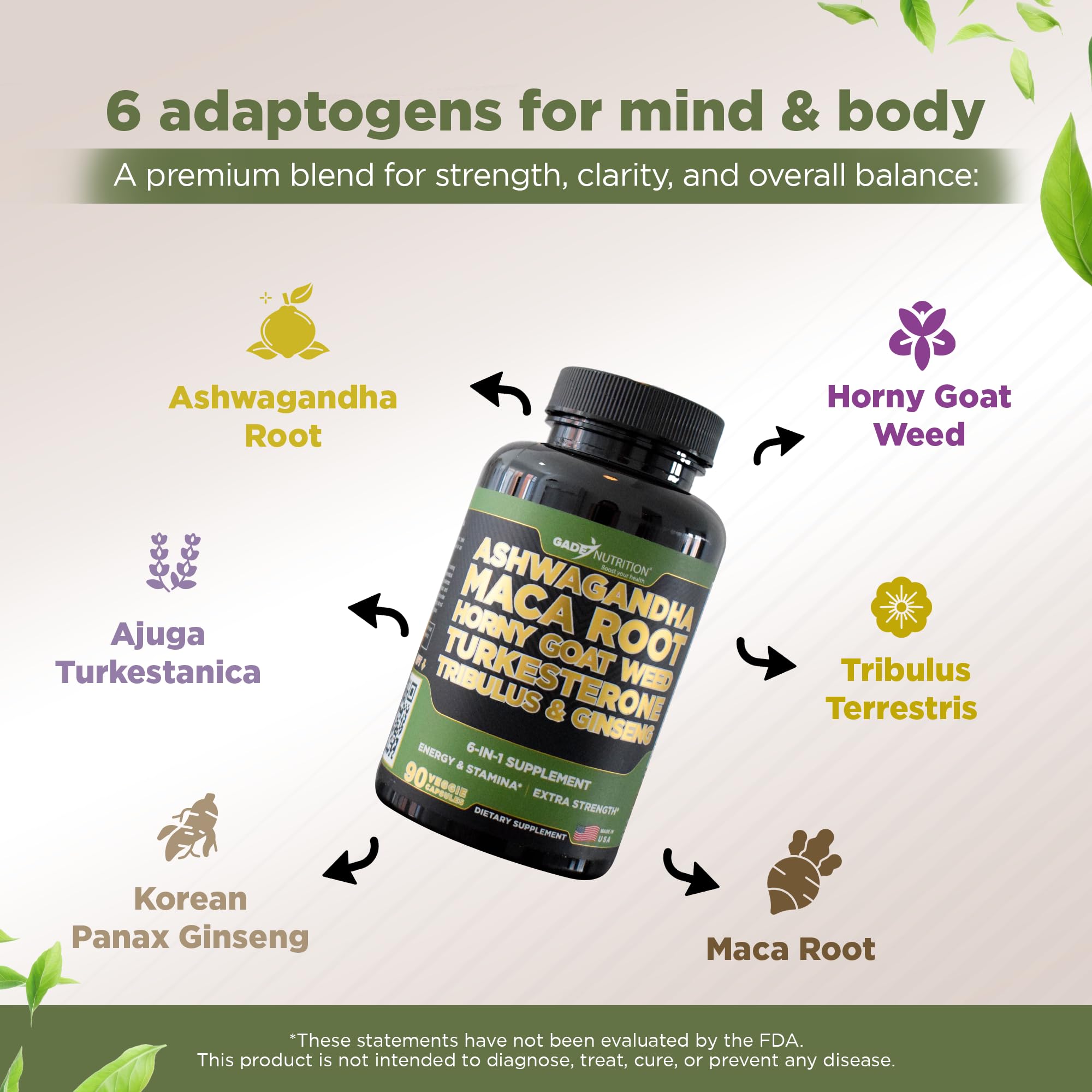 GADE NUTRITION BOOST YOUR HEALTH cápsula vegetal primer plano que muestra textura y pureza