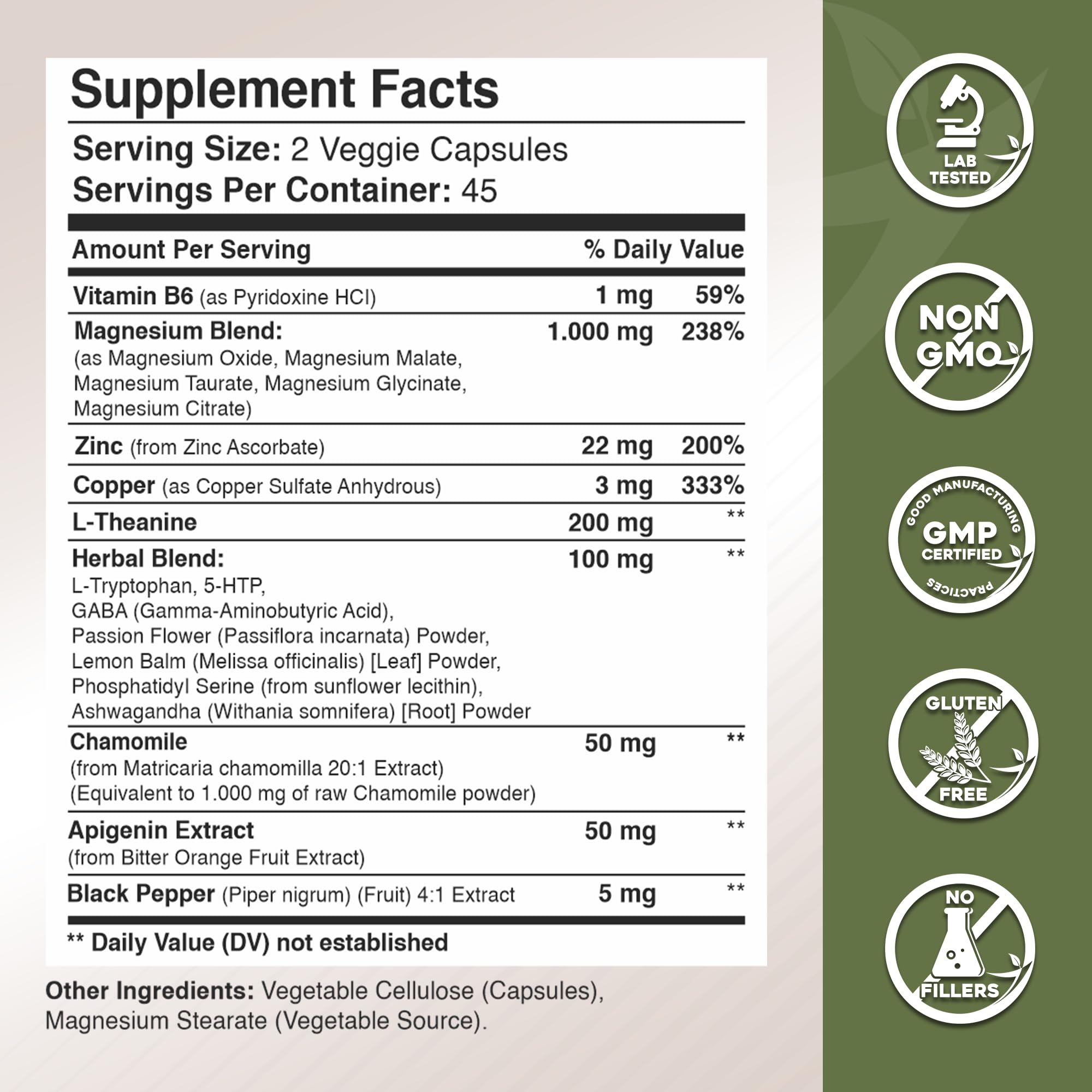 GADE NUTRITION cápsula en mano que muestra tamaño y dosificación
