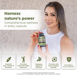 Gade Nutrition cápsulas en mano para visualizar dosis y facilidad de toma