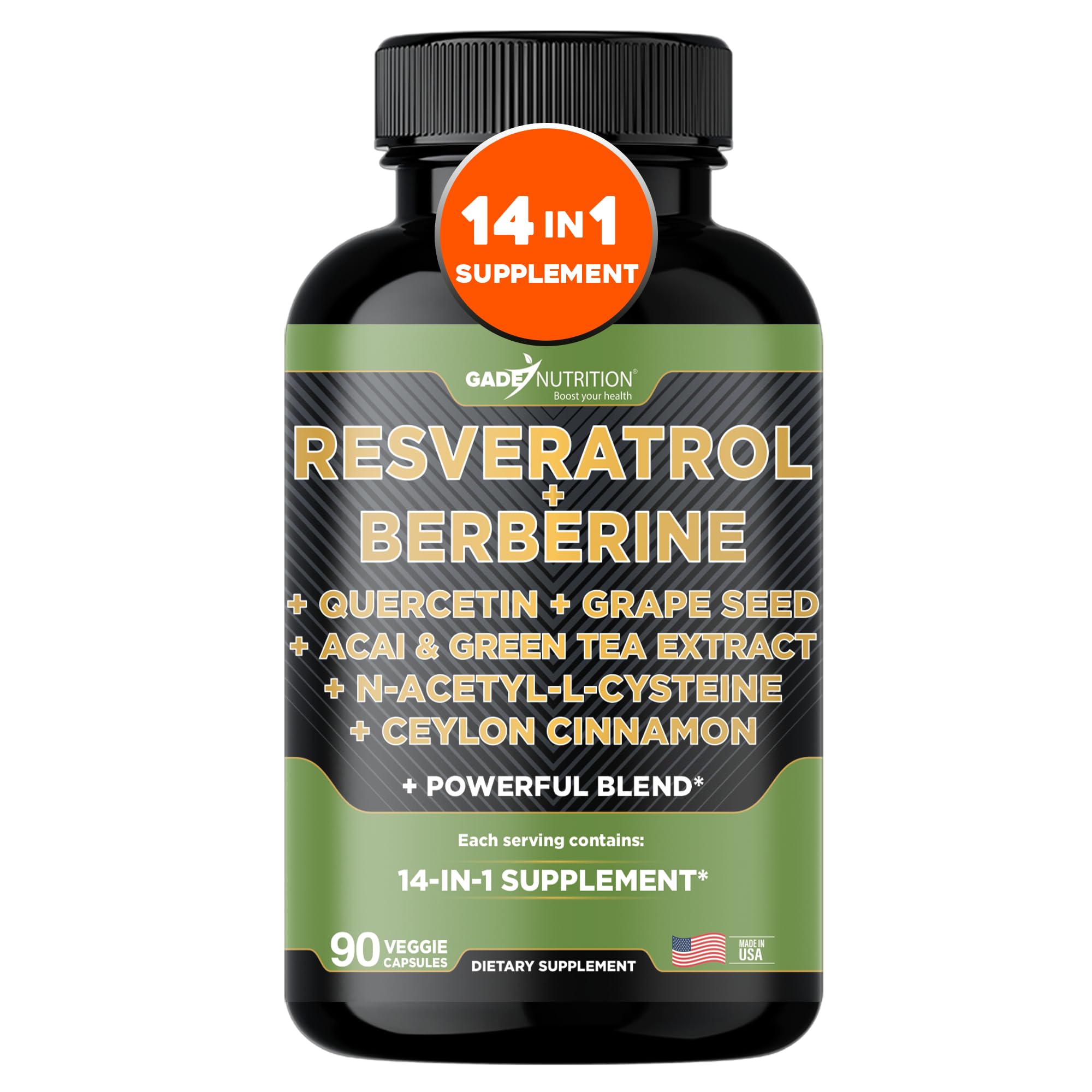 GADE NUTRITION frente del envase mostrando etiqueta y beneficios