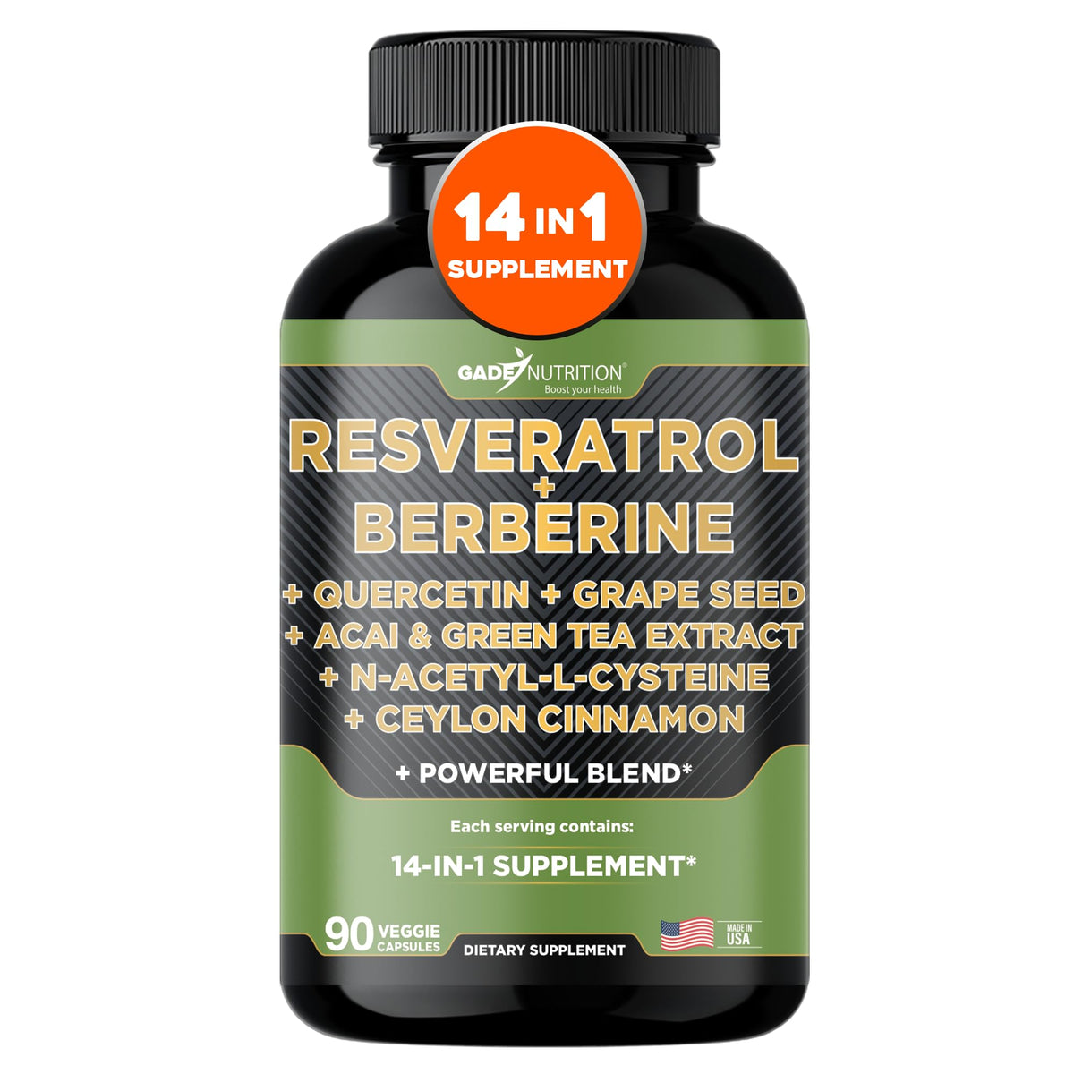 GADE NUTRITION frente del envase mostrando etiqueta y beneficios