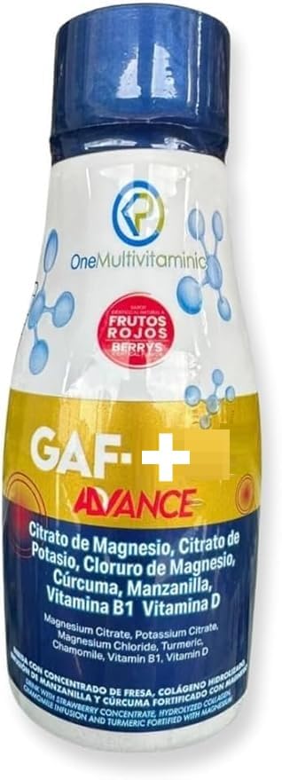 Gaf multivitamínico frontal bote 300 ml mostrando etiqueta clara y beneficios