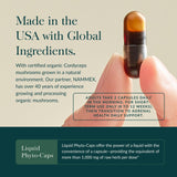 Gaia Herbs etiqueta con ingredientes y beneficios claros