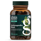 Gaia Herbs frasco frontal mostrando el envase y beneficio de energía equilibrada