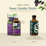 Gaia Herbs botella abierta con gotero y cierre seguro visible