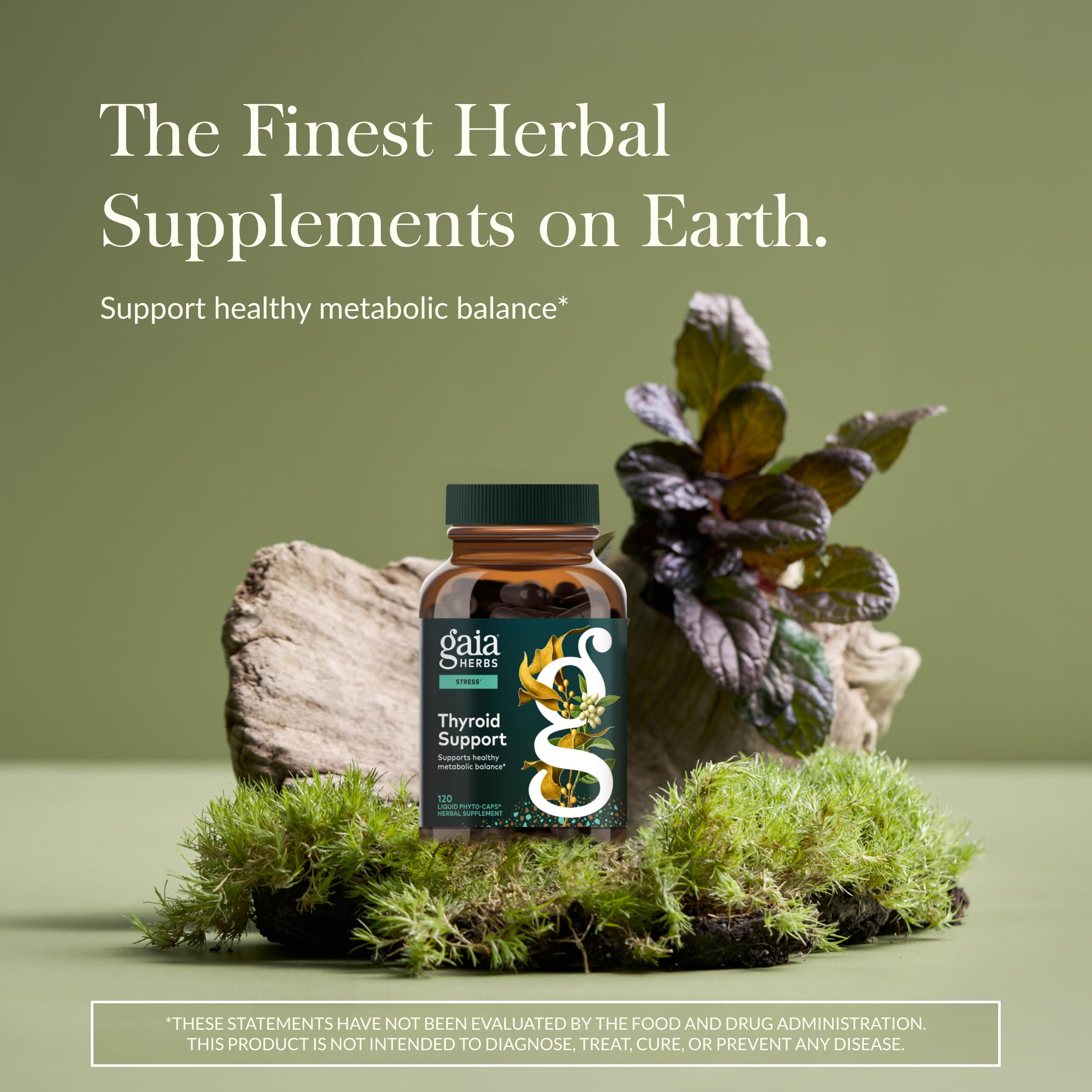 Gaia Herbs cápsulas en detalle, textura líquida para mejor absorción