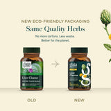 Gaia Herbs envase junto a una regla para comparar tamaño