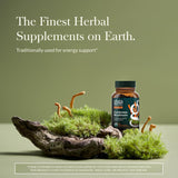 Gaia Herbs primer plano de cápsulas veganas destacando textura pura