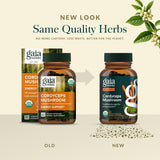 Gaia Herbs cápsulas junto a rutina matutina para apoyo a energía