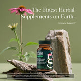 Gaia Herbs etiqueta con información y beneficios, claridad de ingredientes