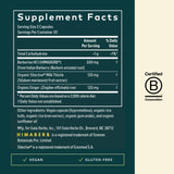 Gaia Herbs etiqueta con ingredientes claros y transparencia de fórmula