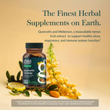 Gaia Herbs primer plano de la etiqueta para ver detalles y confianza de marca