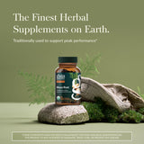 Gaia Herbs detalle de etiqueta con ingredientes orgánicos y trazabilidad