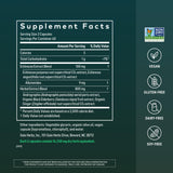 Gaia Herbs etiqueta con lista de ingredientes y beneficios claros