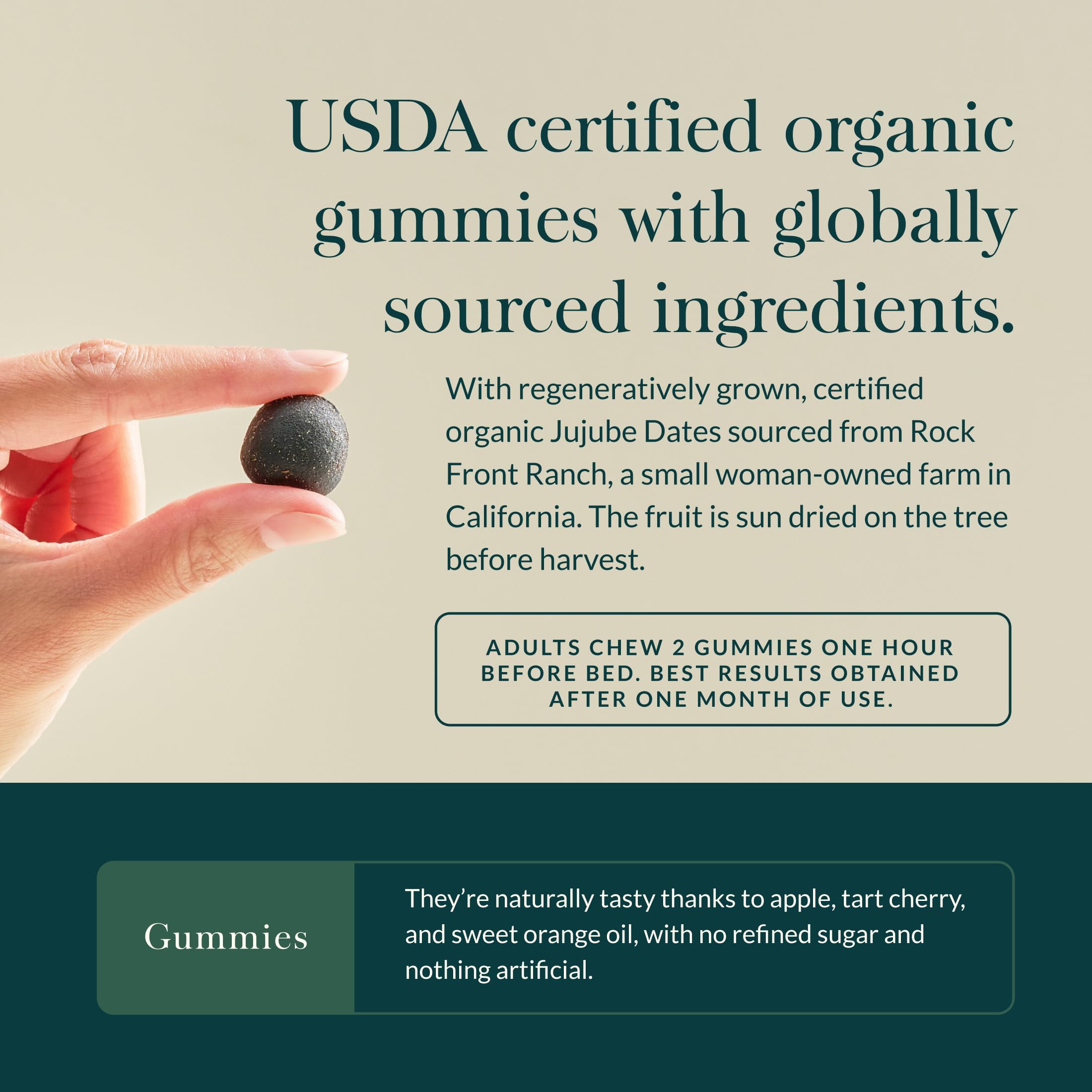 Gaia Herbs etiqueta con lista de ingredientes y certificaciones
