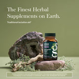 Gaia Herbs cápsulas veganas abiertas, beneficio facilidad de dosificación