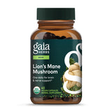 Gaia Herbs envase frontal mostrando el producto y beneficios orgánicos