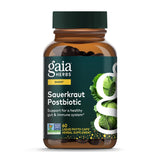 Gaia Herbs frente del envase mostrando nombre y formato vegano