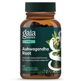 Gaia Herbs vista frontal del envase mostrando información clara y beneficios