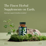 Gaia Herbs cápsulas veganas vista cercana facilidad de uso