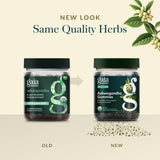 Gaia Herbs gomitas sobre madera mostrando color y forma uniforme