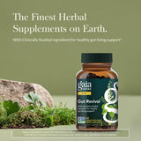 Gaia Herbs etiqueta en detalle resaltando ingredientes y pureza