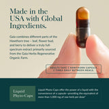 Gaia Herbs etiqueta con información clara y transparencia
