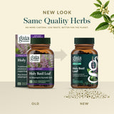 Gaia Herbs etiqueta con lista de ingredientes y certificaciones visibles