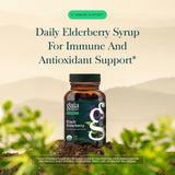Gaia Herbs acerola y bayas de saúco juntas destacando origen natural y antioxidantes
